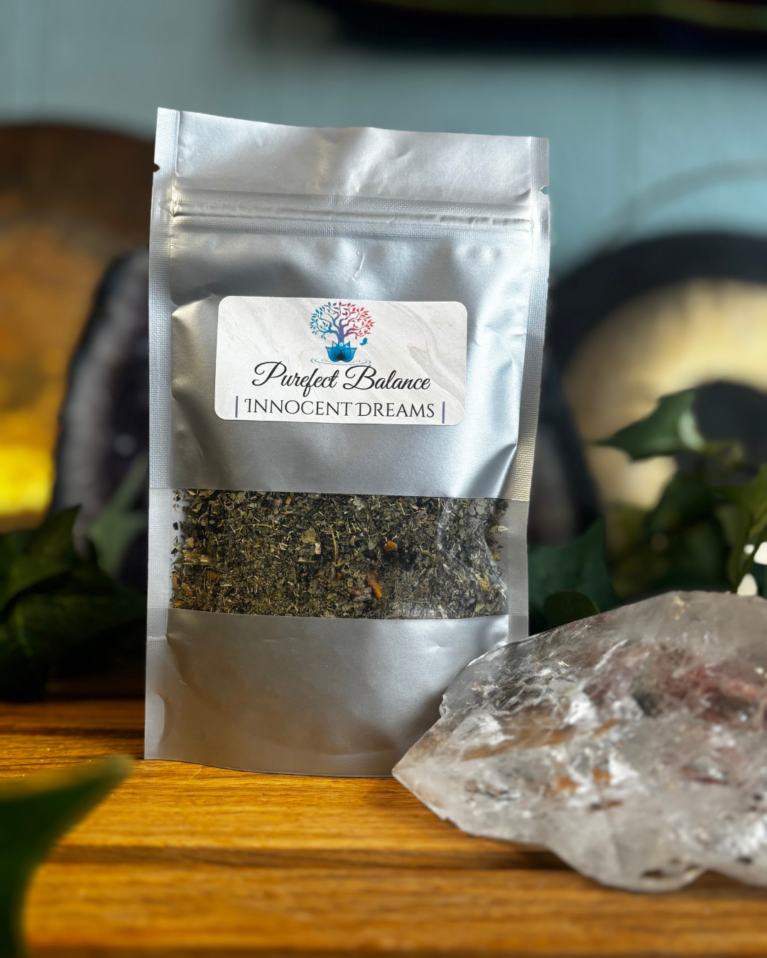 various herbal and floral tea samples