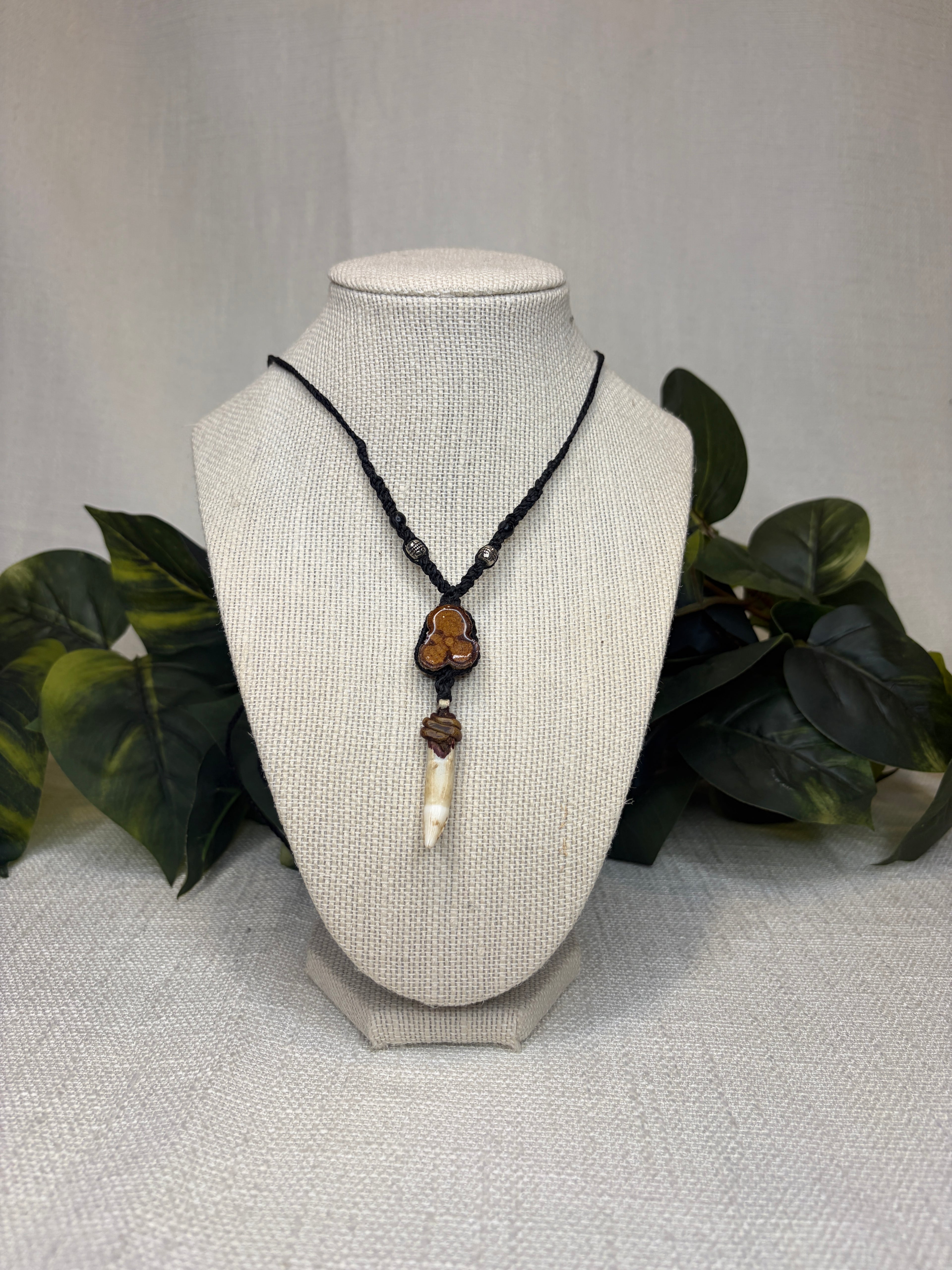 Ayahuasca Root Necklace with Claw