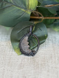 Half Moon Pendant (Copper Wrapped)
