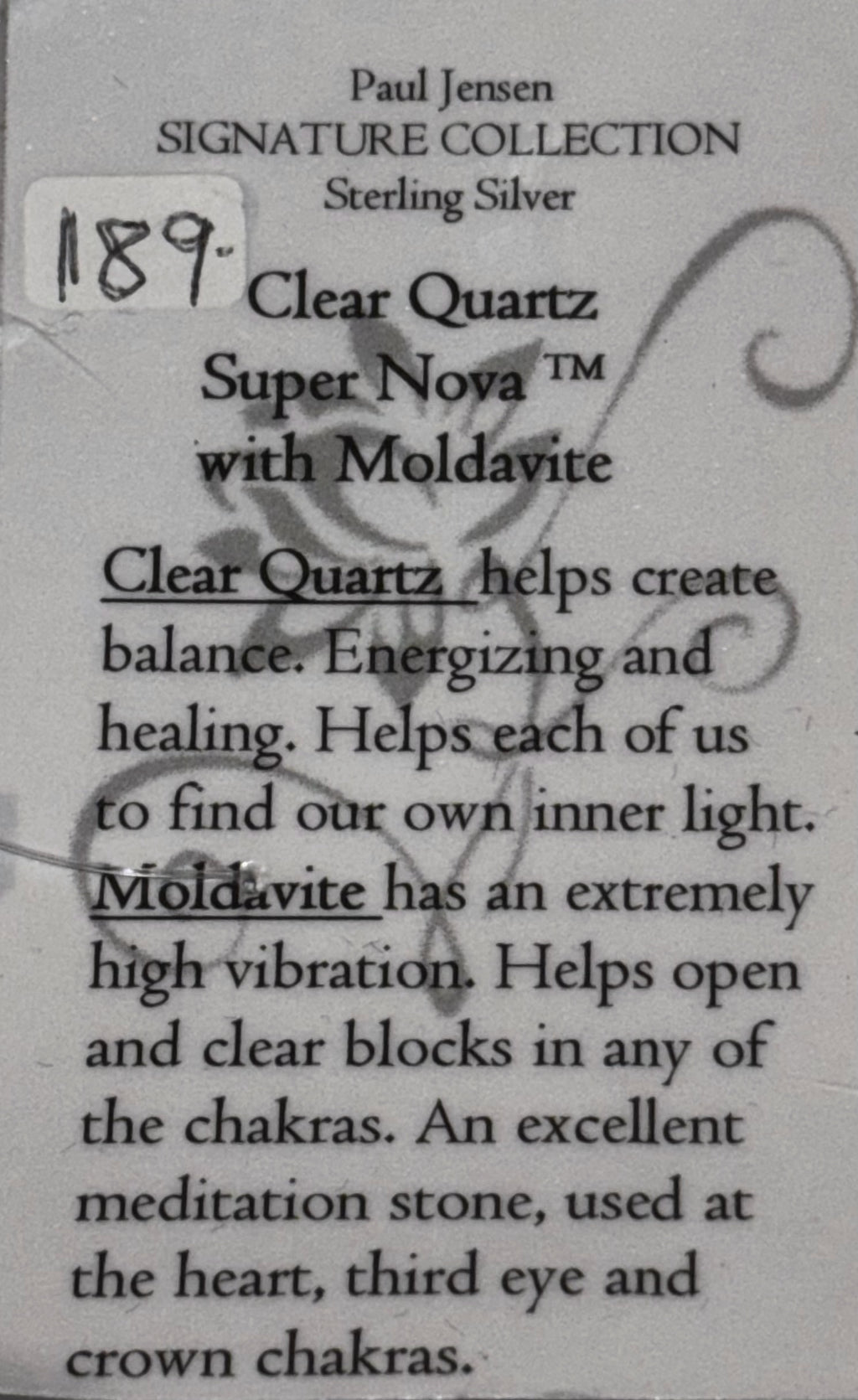 Clear Quartz Super Nova with Moldavite