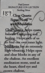 Clear Quartz Super Nova with Moldavite