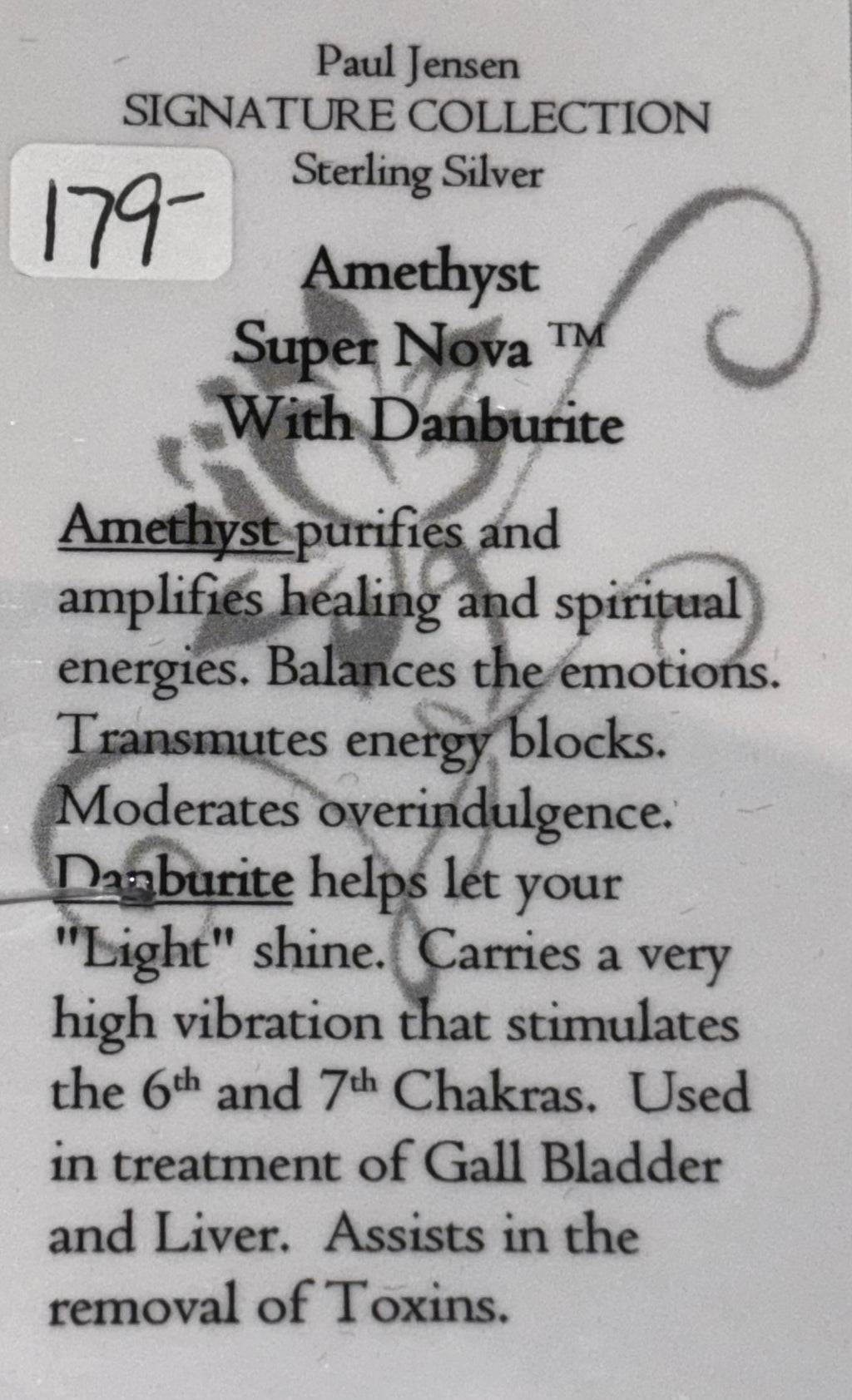 Amethyst Super Nova with Danburite