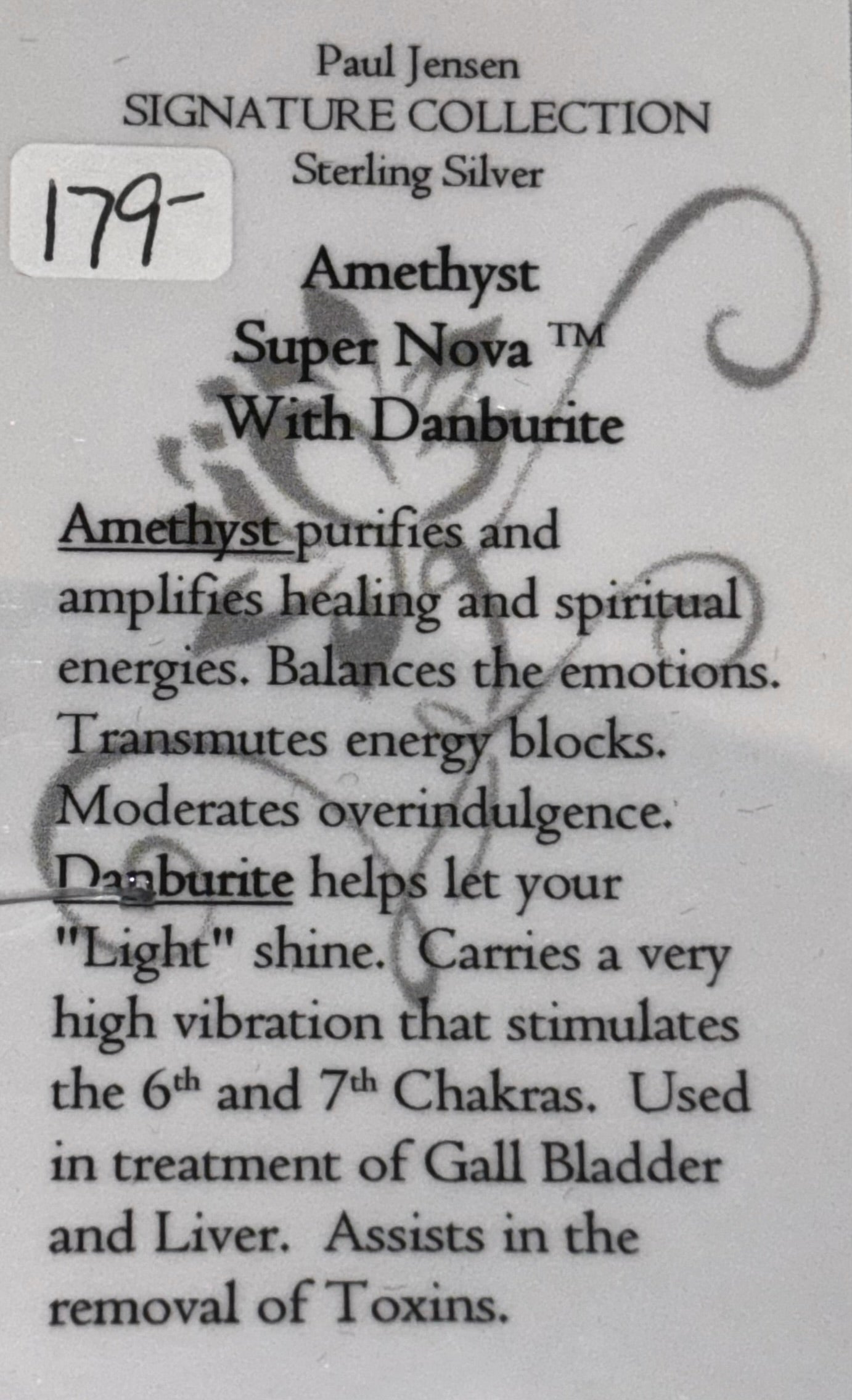 Amethyst Super Nova with Danburite