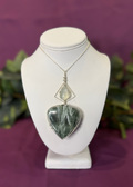 Prehnite & Seraphinite Pendant