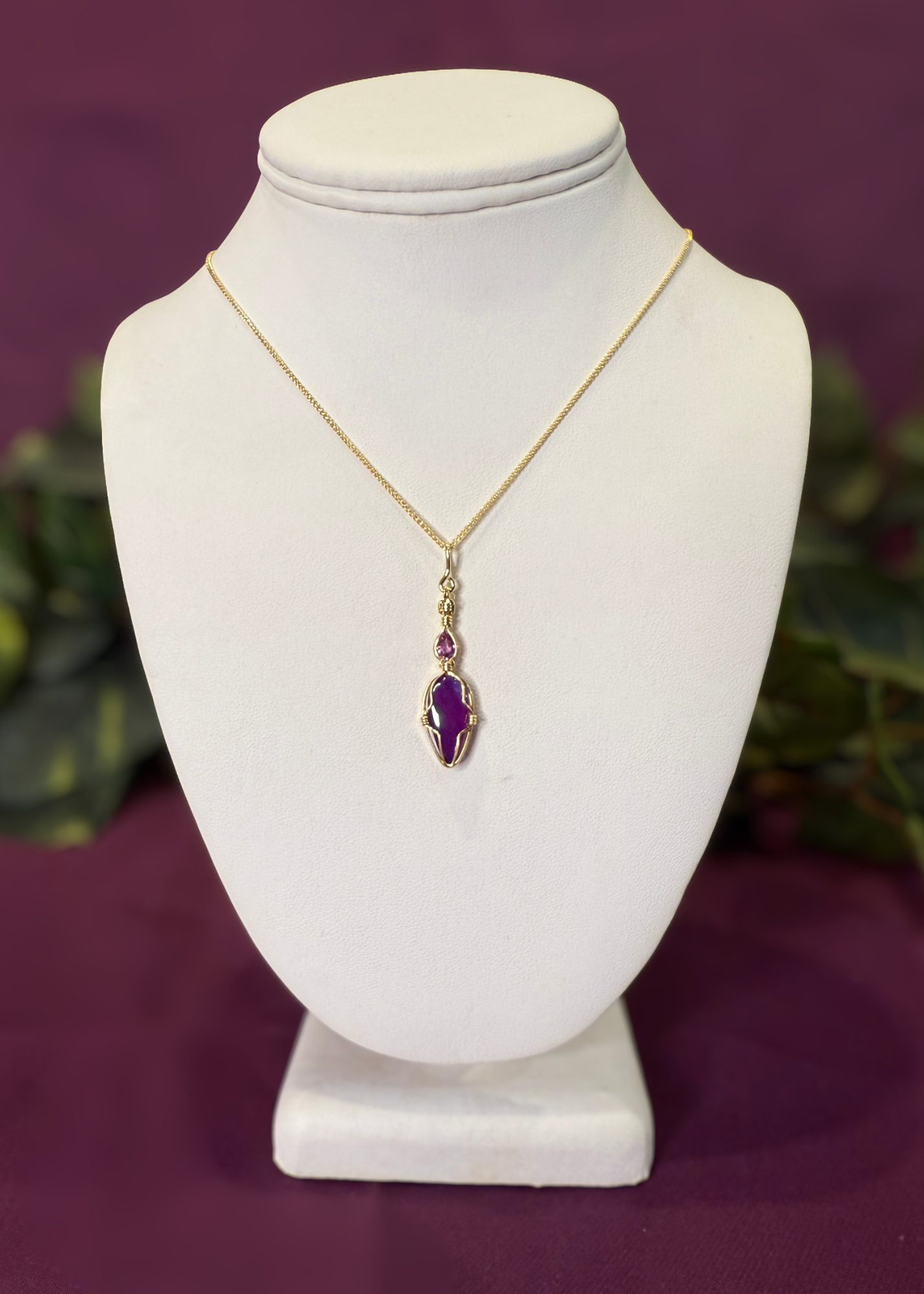 Sugilite Goddess Pendant