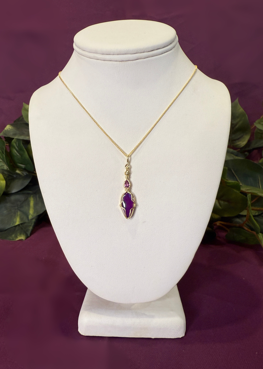 Sugilite Goddess Pendant