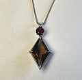 Citrine Ascension Star with Rhodalite Garnet